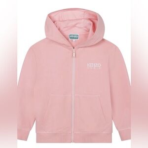 Kenzo Kids Light Pink Hoodie Embroidered Logo 2T